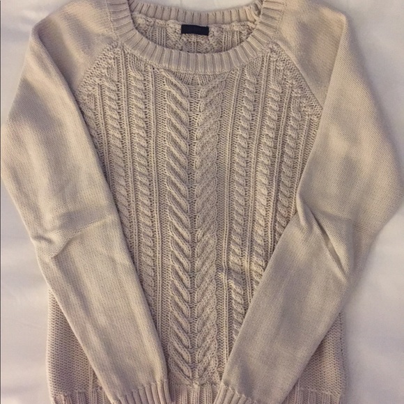 womens cotton cable knit sweater